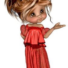 Схема вышивки «LADY IN RAD»