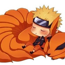 Схема вышивки «Наруто и Курама»