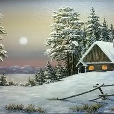 Схема вышивки «зима»