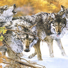 Схема вышивки «Стая.»