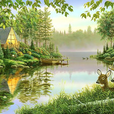 Схема вышивки «Серия "Пейзаж"»