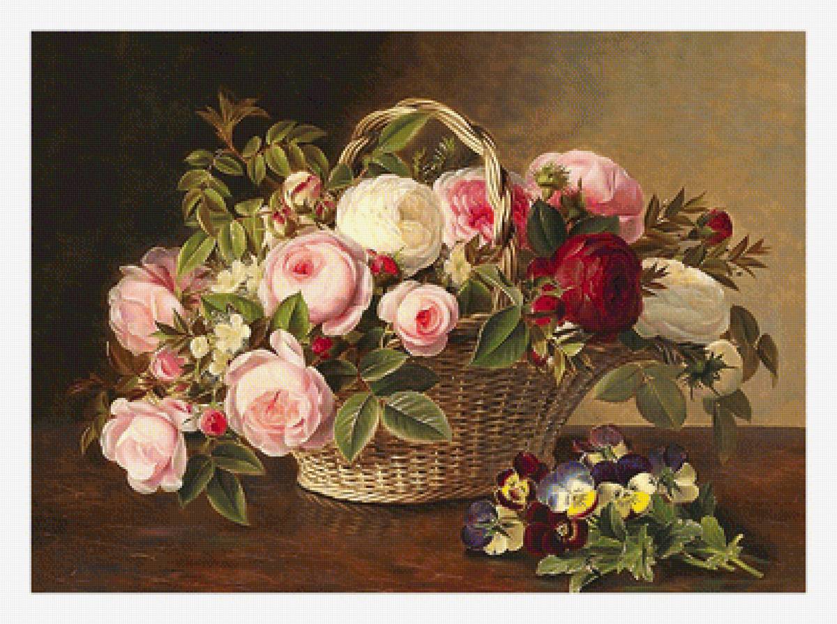 Серия "Букет". Розы - флора, розы, букет, цветы - предпросмотр