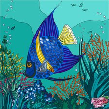 Схема вышивки «рыбка»