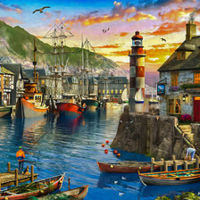 English Harbour Sunset.