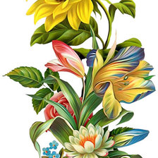 Схема вышивки «цветы»