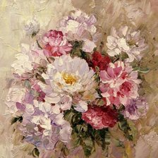 Схема вышивки «ПИОНЫ»