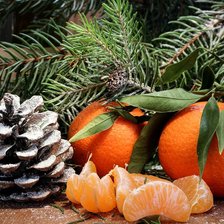 Схема вышивки «Мандарины»