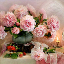 Схема вышивки «Клубника с шампанским»