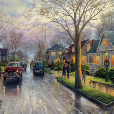 Схема вышивки «Hometown Christmas.»