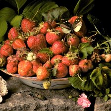 Схема вышивки «Клубника»