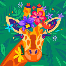 Схема вышивки «Жирафа»