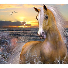 Схема вышивки «Серия "Кони"»