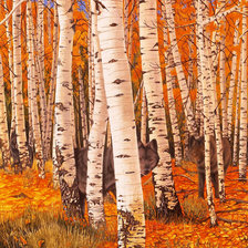 Схема вышивки «В осеннем лесу.»