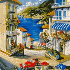 Схема вышивки «Lake Como.»