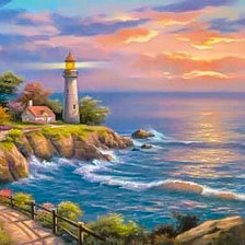 Схема вышивки «Lighthouse.»