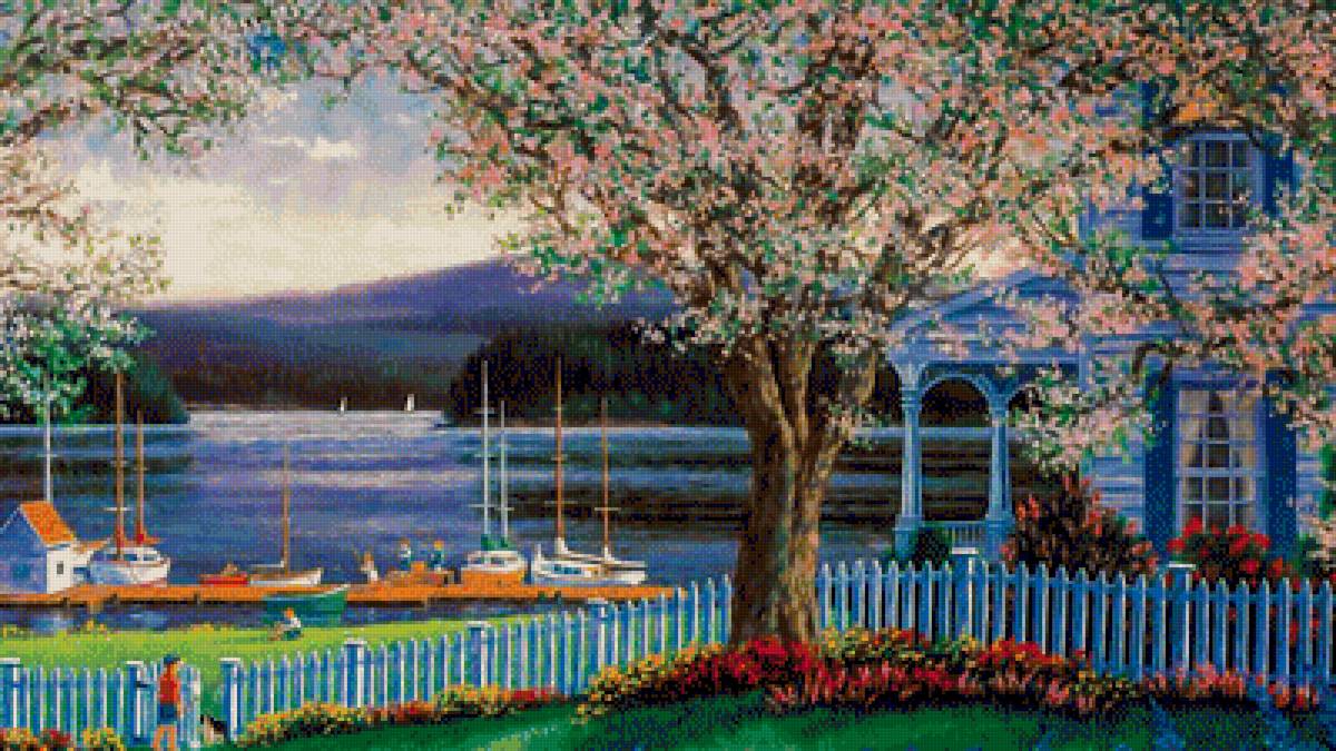 Lovely Garden. - scenarys.flowers and gardens.people. - предпросмотр