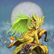 Схема вышивки «дракон»