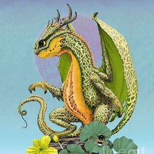 Схема вышивки «дракон»