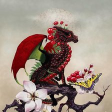 Схема вышивки «дракон»