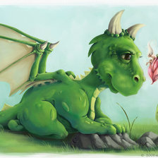 Схема вышивки «дракон»