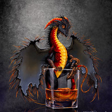 Схема вышивки «дракон»