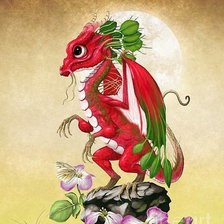 Схема вышивки «дракон»