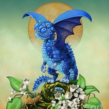 Схема вышивки «дракон»