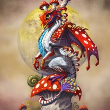 Схема вышивки «дракон»