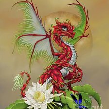 Схема вышивки «дракон»