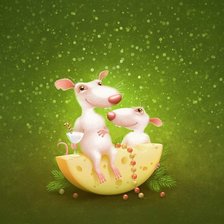 Схема вышивки «крысики»