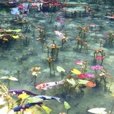 Схема вышивки «Карпы Кои»