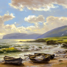 Схема вышивки «Resting from the Day.»