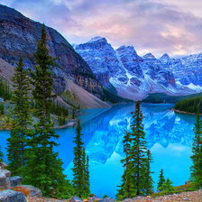 Схема вышивки «горный пейзаж»