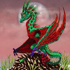 Схема вышивки «дракон»