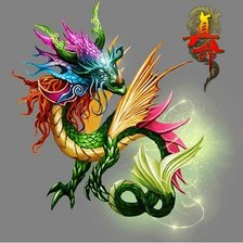 Схема вышивки «дракон»