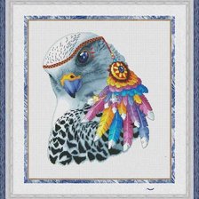 Схема вышивки «соколица»