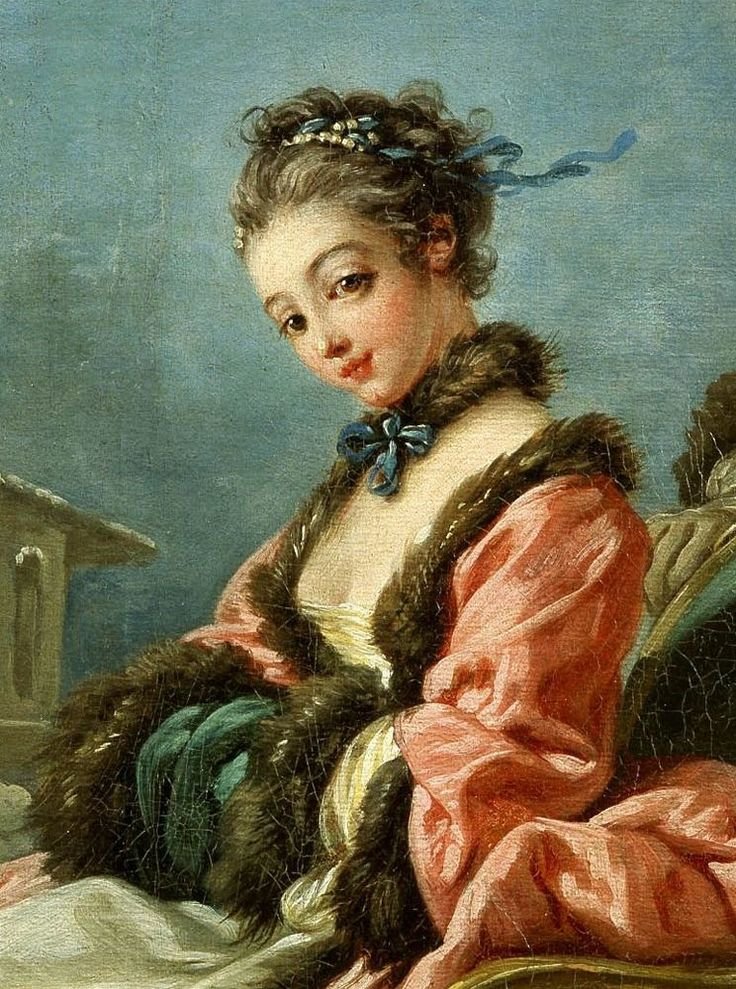 Рококо - дама, портрет - оригинал