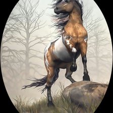 Схема вышивки «Конь.»