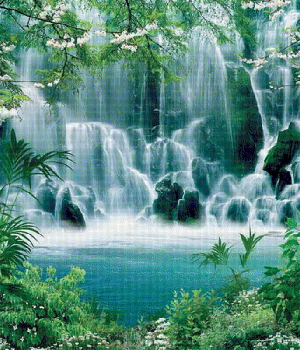 ВОДОПАД - вода, природа, пейзаж - предпросмотр