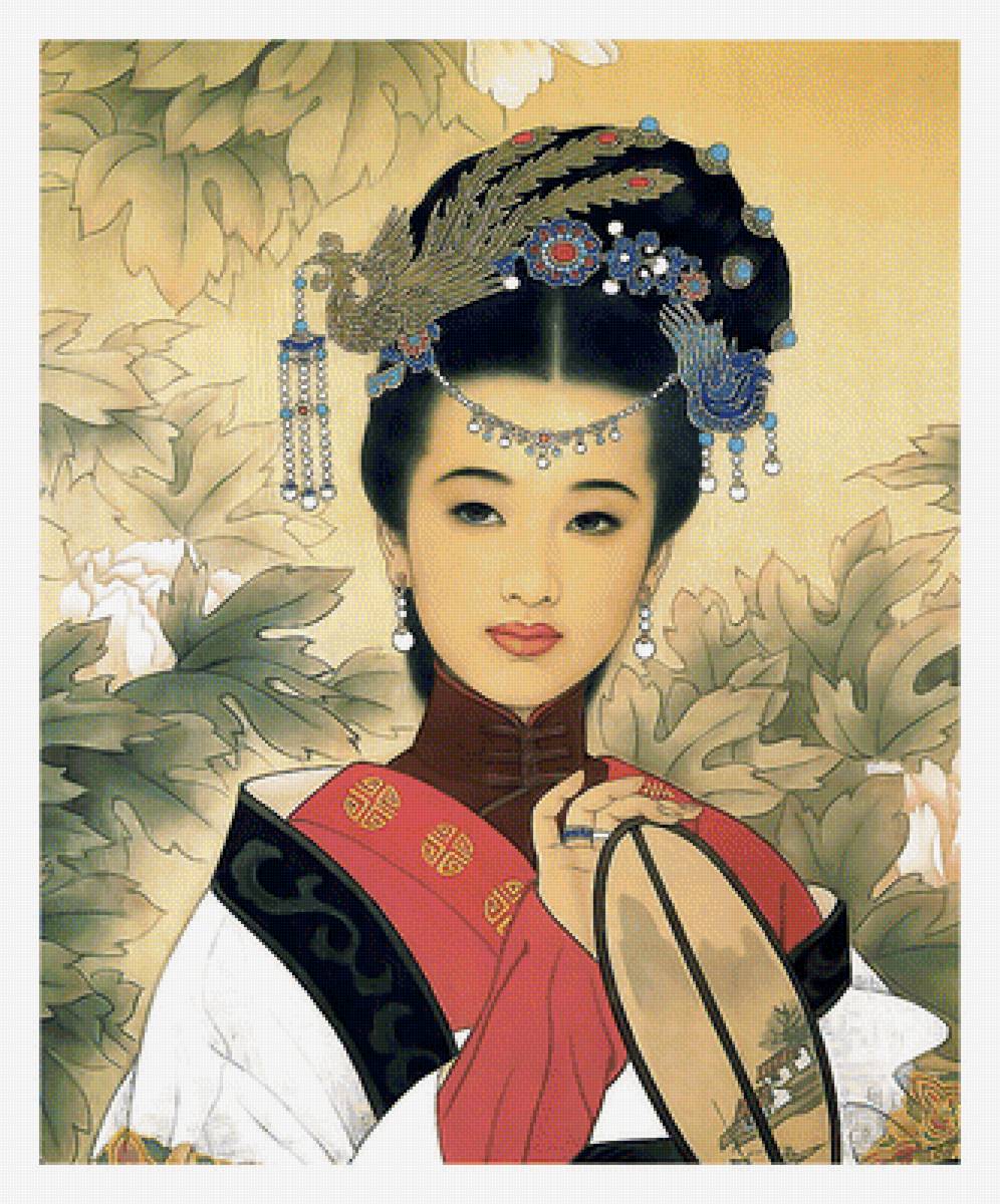 Серия "Азия" - девушка, портрет, китаянка, азиатка - предпросмотр