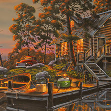 Схема вышивки «Закат»