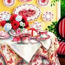 Схема вышивки «чай»