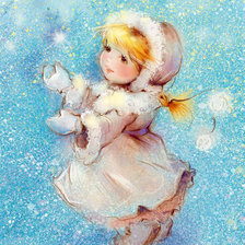 Схема вышивки «Снегурочка»