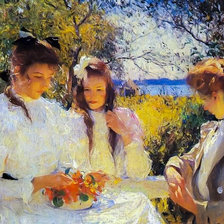 Схема вышивки «Portrait of my Daughters.»