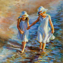 Схема вышивки «Pretty Sisters.»