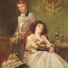 Схема вышивки «Застенчивый поклонник»