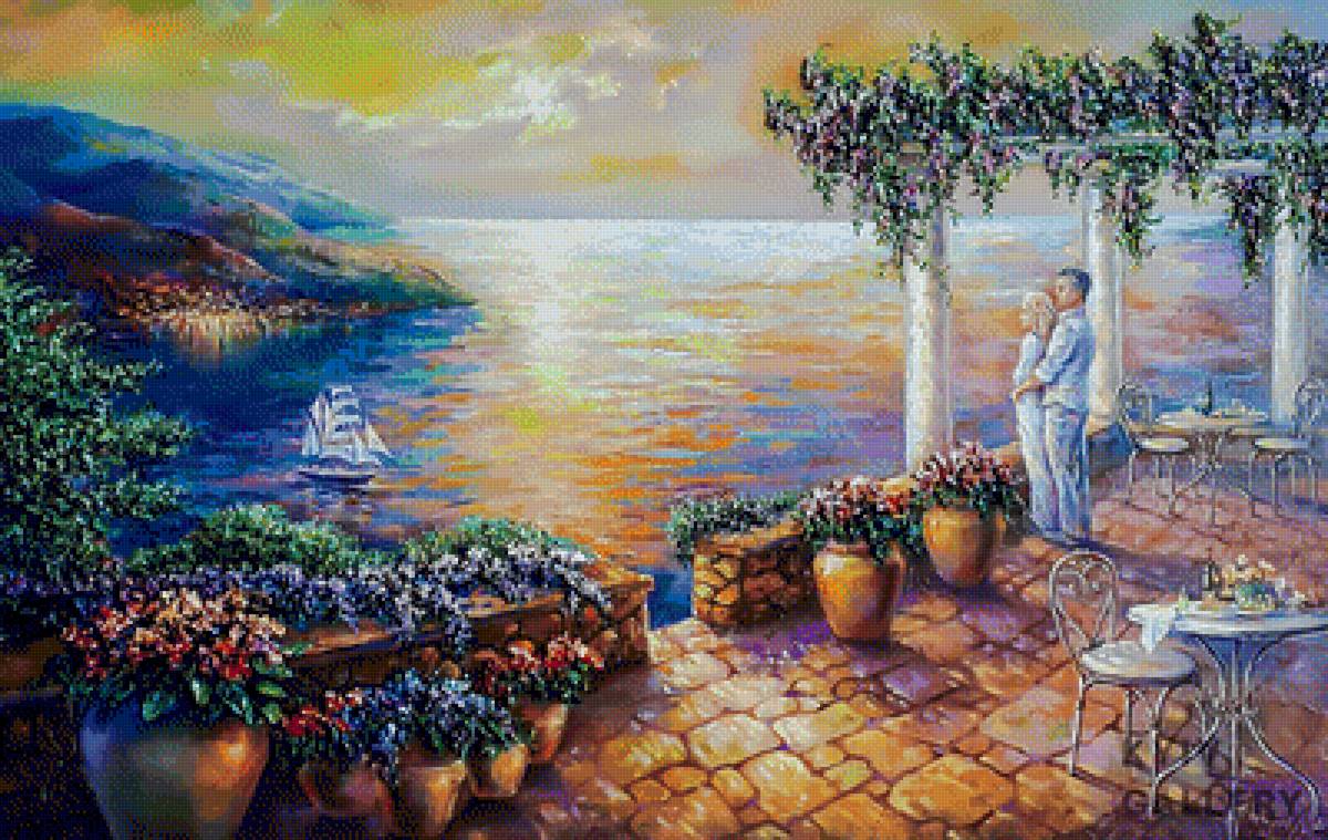 Romantic Evening. - viktoriia laptieva painter.seascenes.people. - предпросмотр