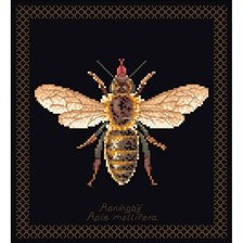 Схема вышивки «пчела»