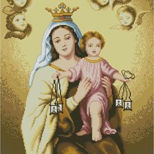 Схема вышивки «Virgen del Carmen»