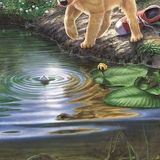 Схема вышивки «щенок»